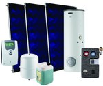 Zestaw solarny Inisol Uno SLIM 3K-7,5/BSL400N ze wsparciem hydraulicznym na dach płaski/taras